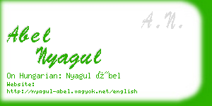 abel nyagul business card